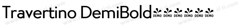 Travertino DemiBold字体转换